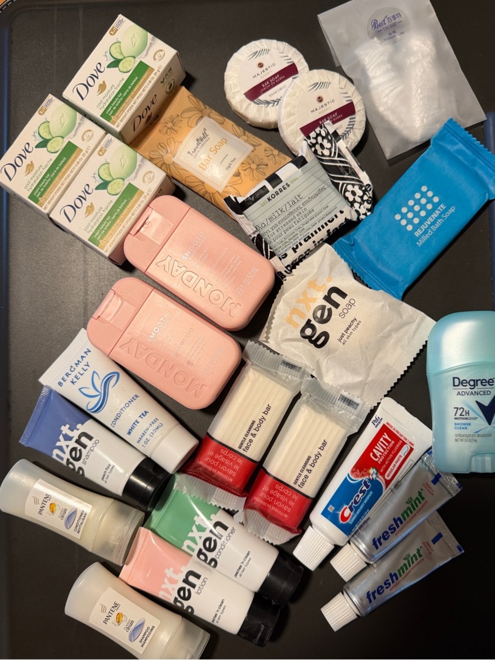 NEW 23 pieces Travel Toiletries Assortment - Mixed Brands